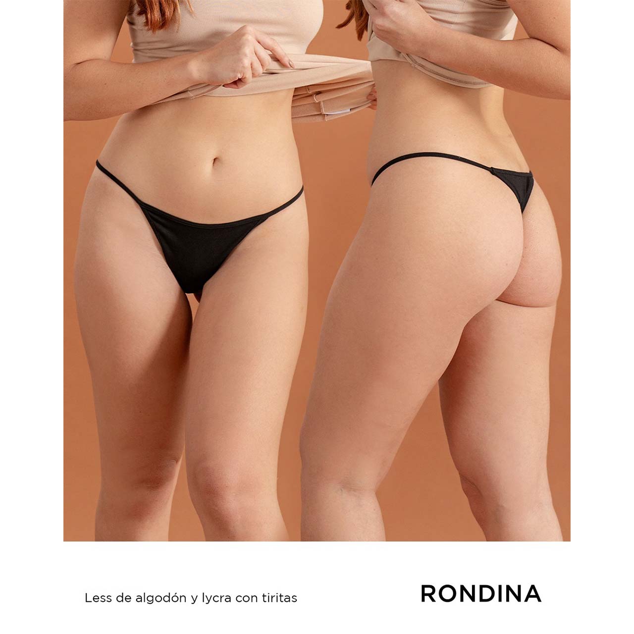 Less de algodón y lycra con tiritas - Varios Colores