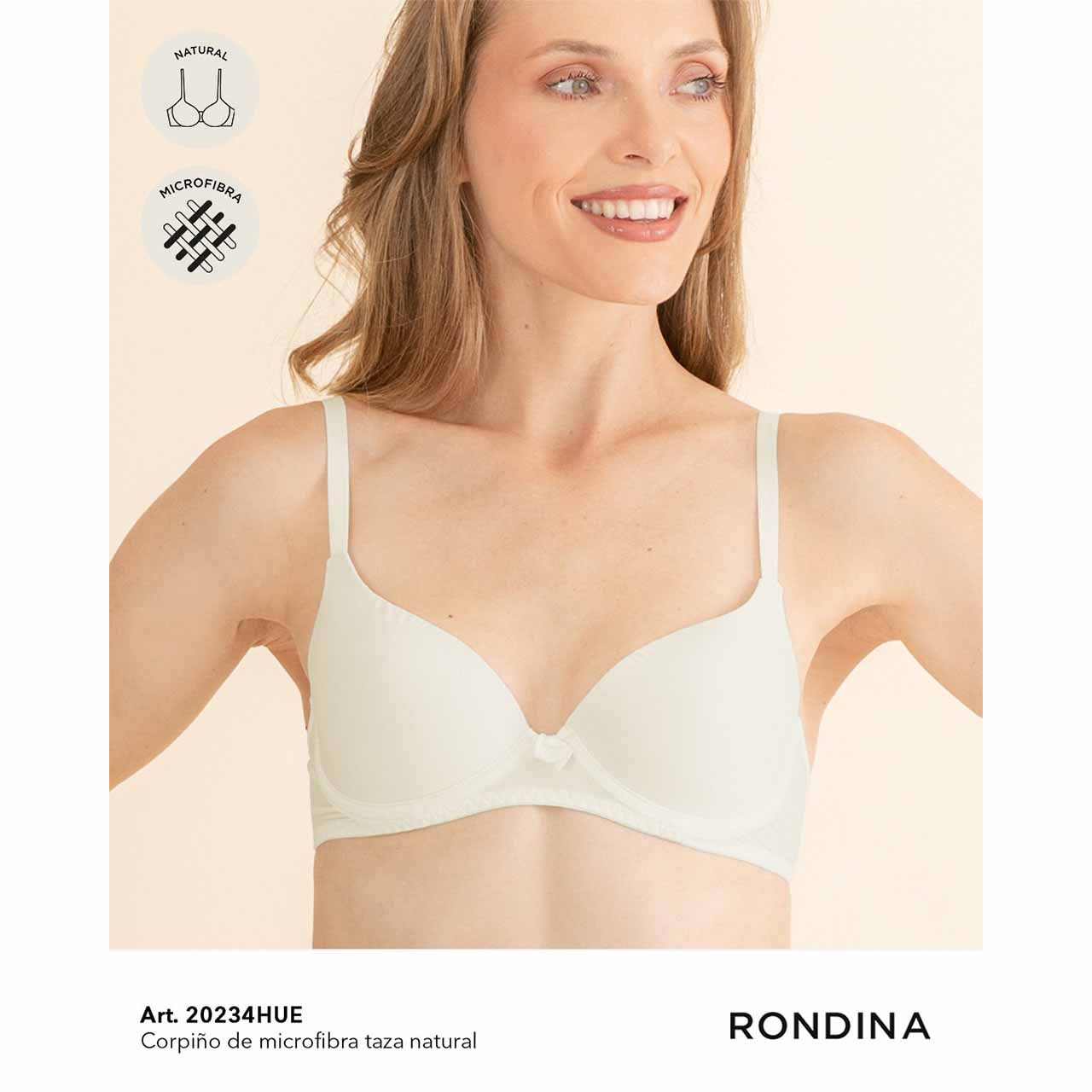 BP - 20234 - Corpiño de microfibra taza natural