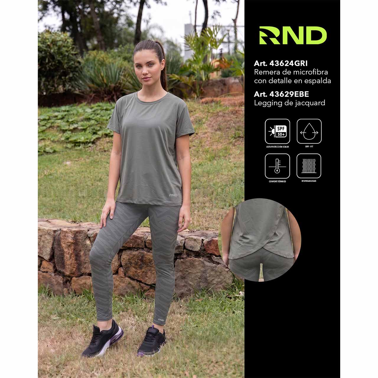 BP - 43624- Remera de microfibra con detalle en espalda