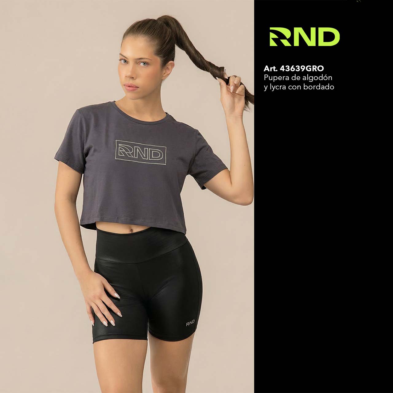 BP - 43639 - Pupera de algodón y lycra con bordado