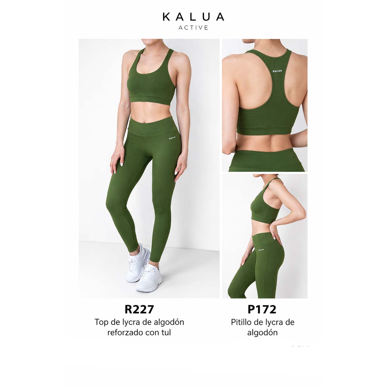 BP - P172 - Legging de algodón y lycra con tiro alto