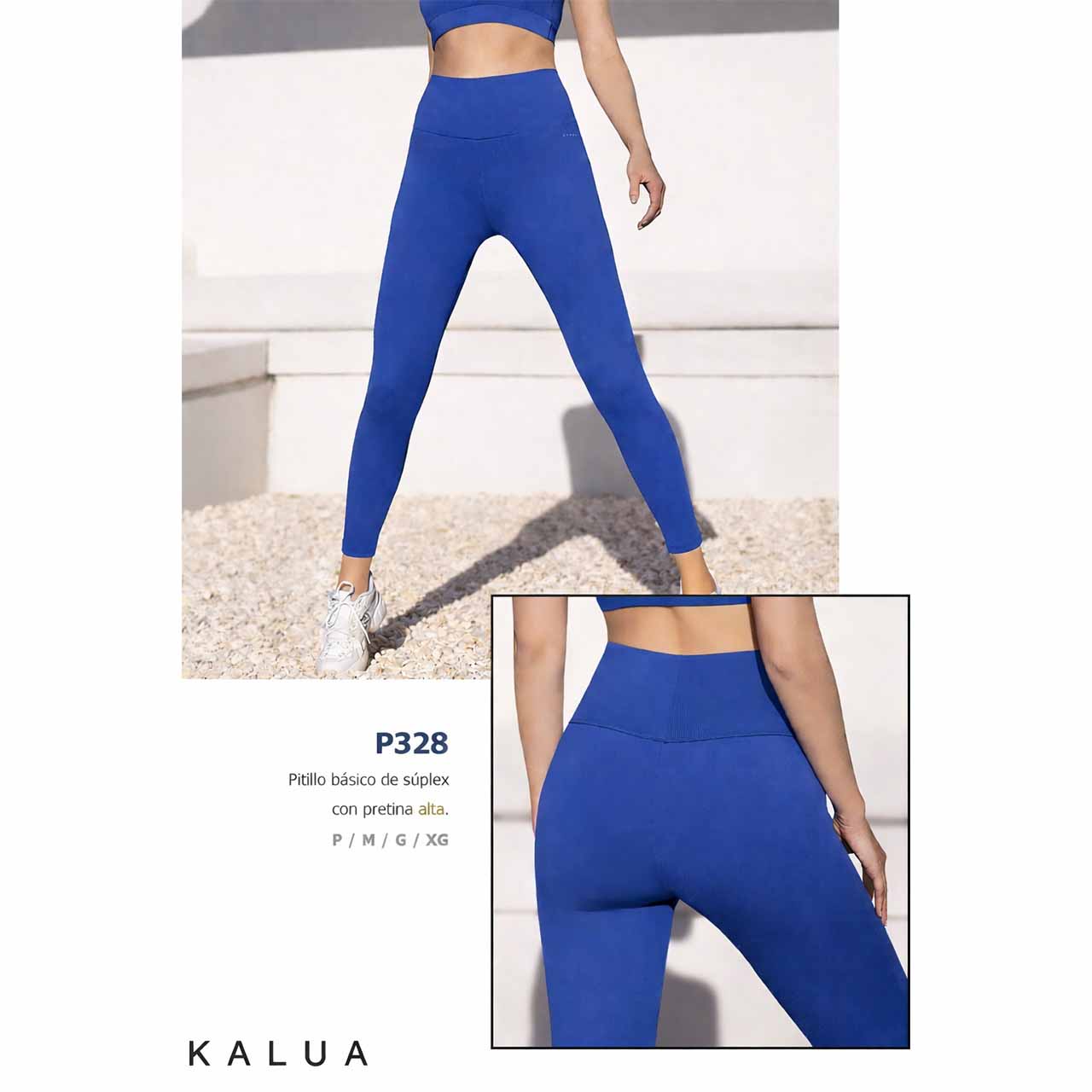 BP - P328 - Legging de supplex con cintura alta