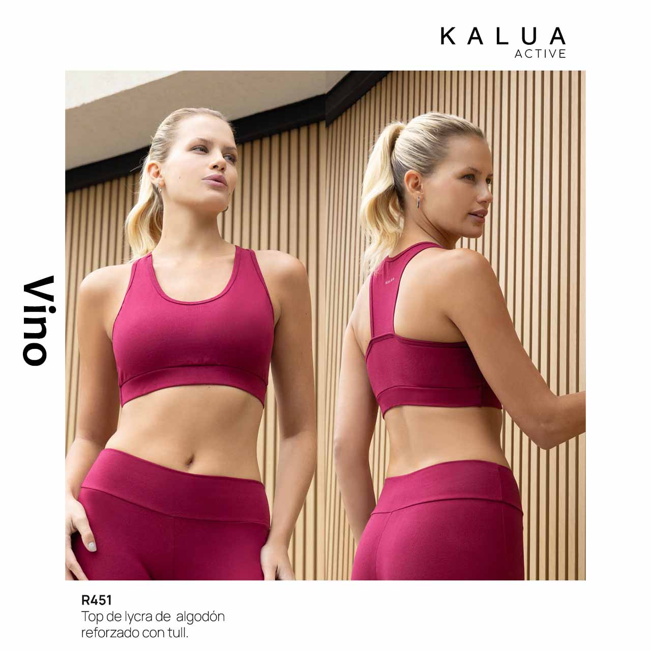 BP - R451 - Top de algodón y lycra reforzado con tull