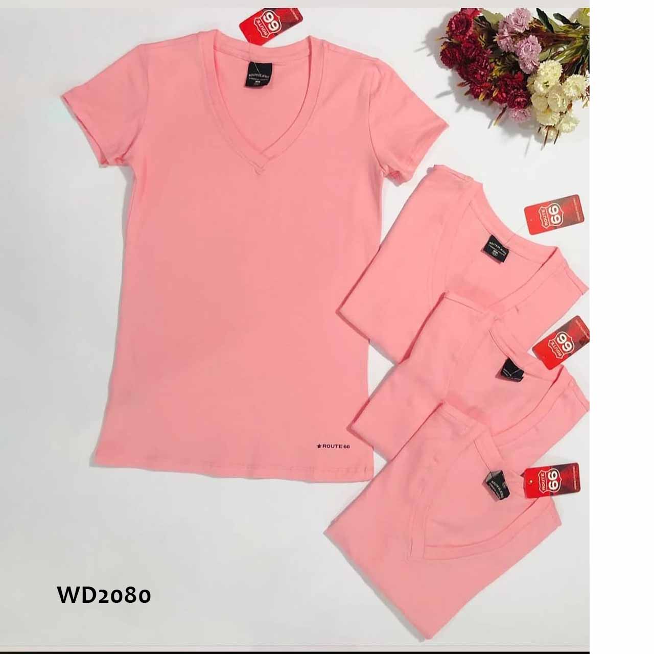 BP - WD2080 - Remera básica de algodón. Cuello V