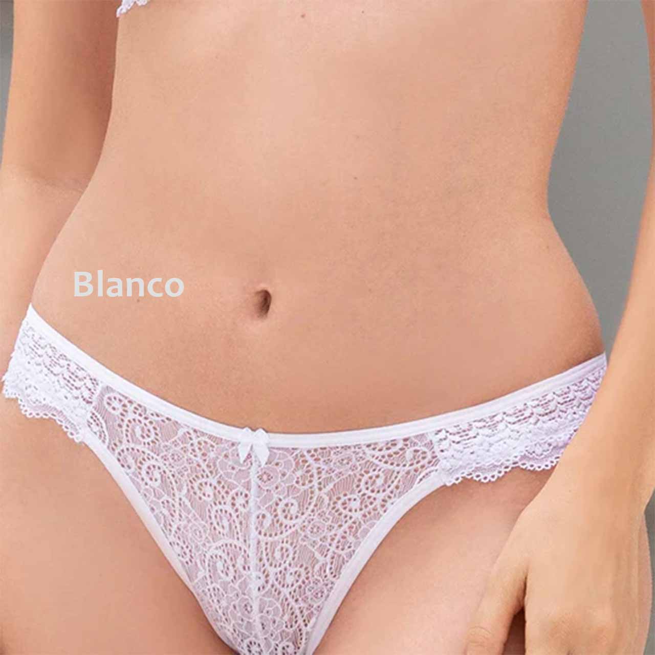 Corpiño con taza preformada & Colaless con volados - Encaje - Varios Colores