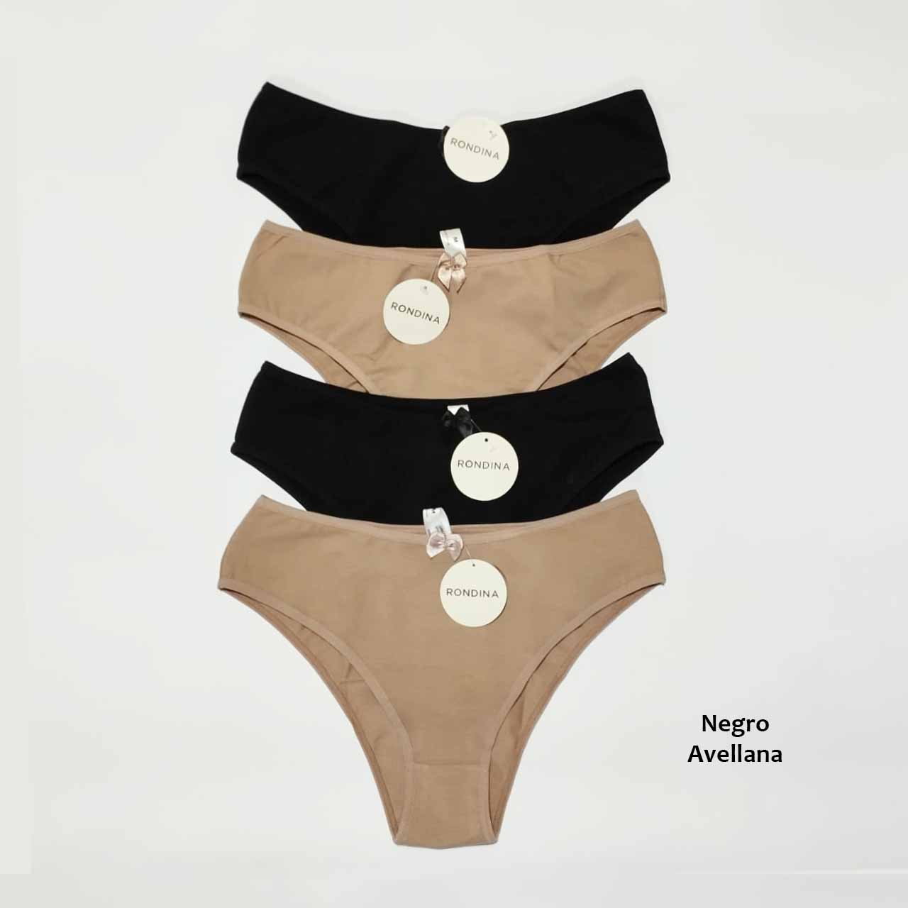*Pack* 4 Bombachas de algodón y lycra - Varios Colores