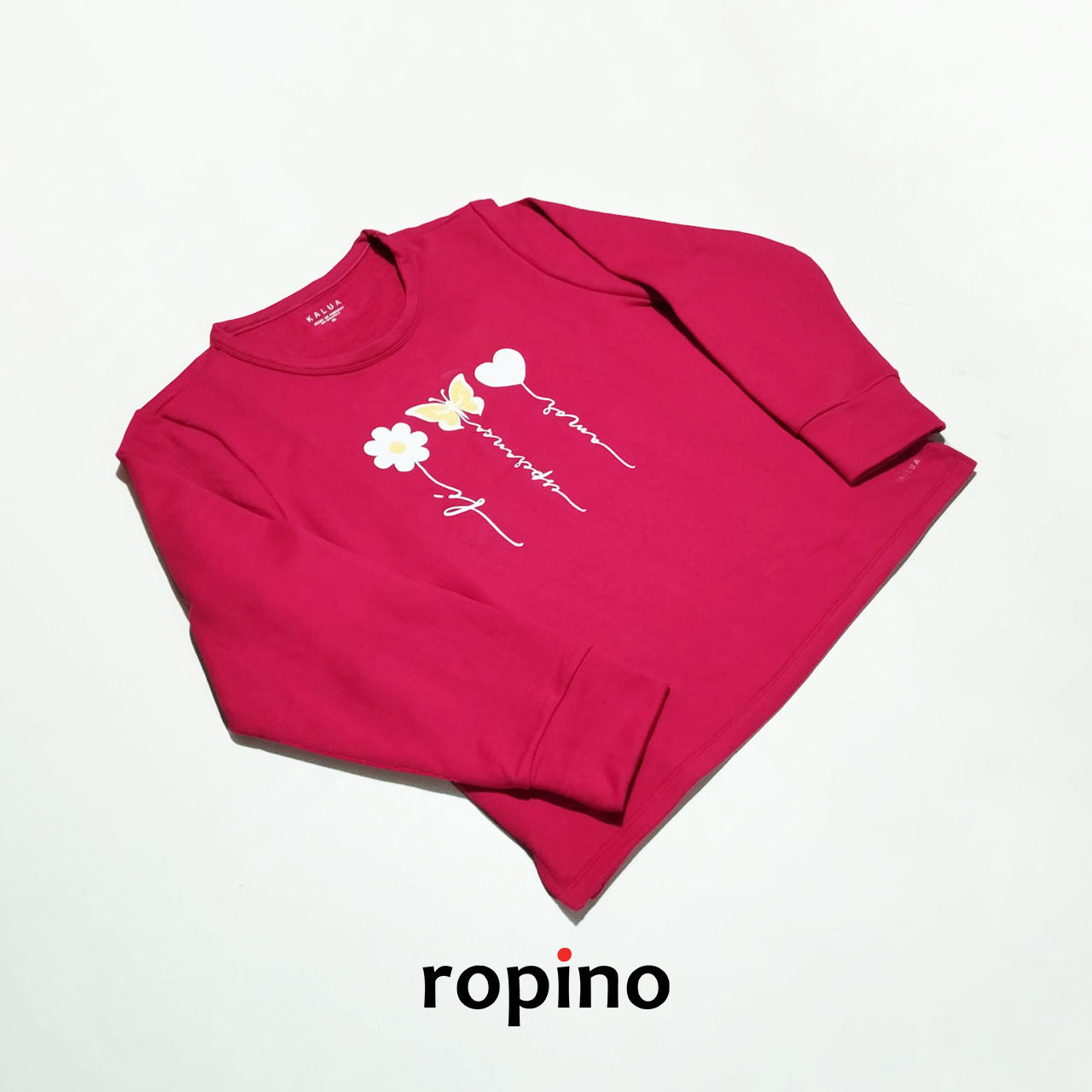 Pullover de Moletón con Serigrafía - Fucsia