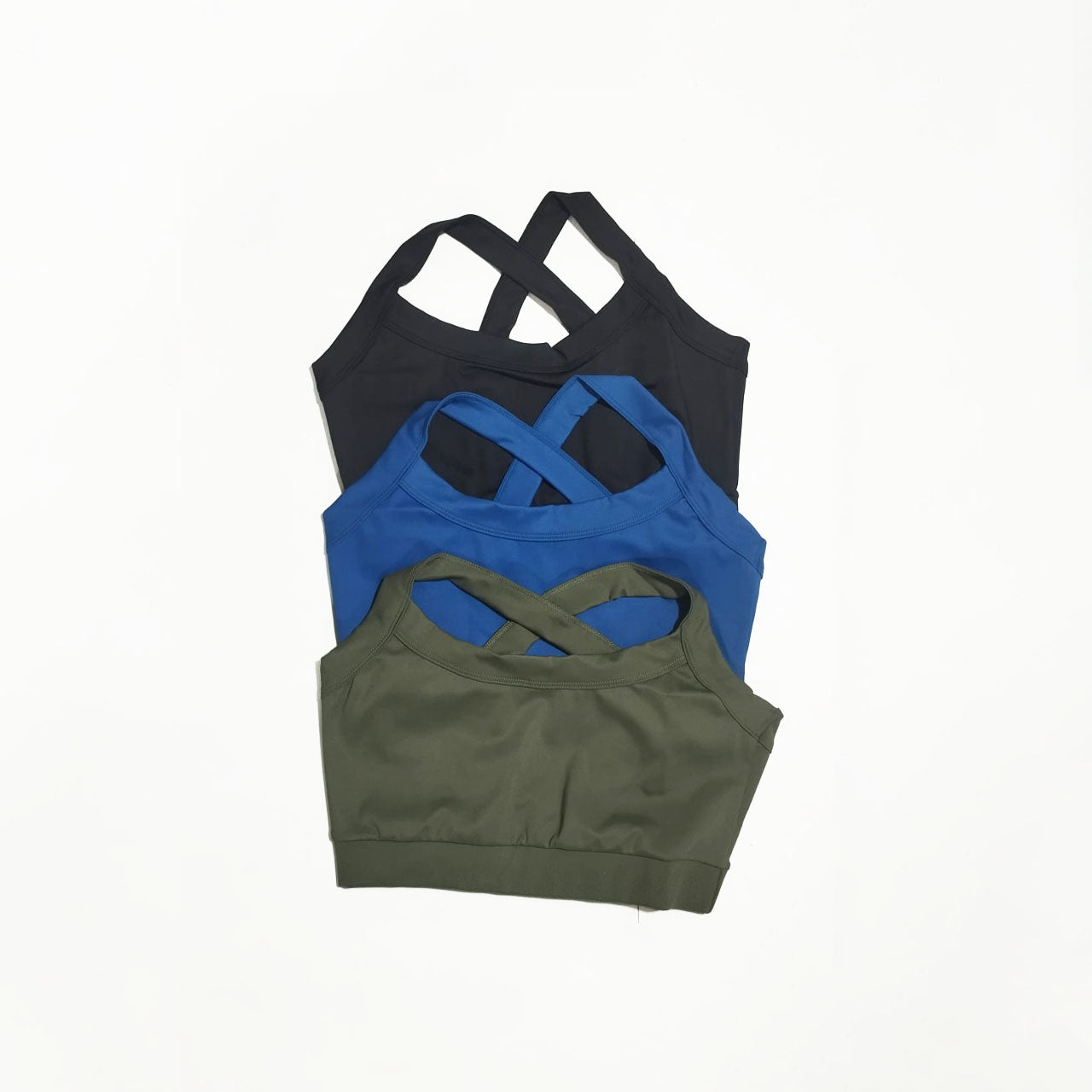 Top de Supplex con Tiras Cruzadas - Varios Colores