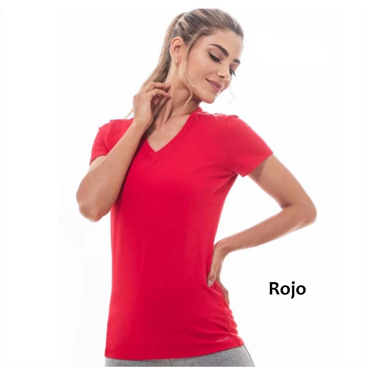 Remera básica de algodón Cuello V - Kalua - Varios Colores