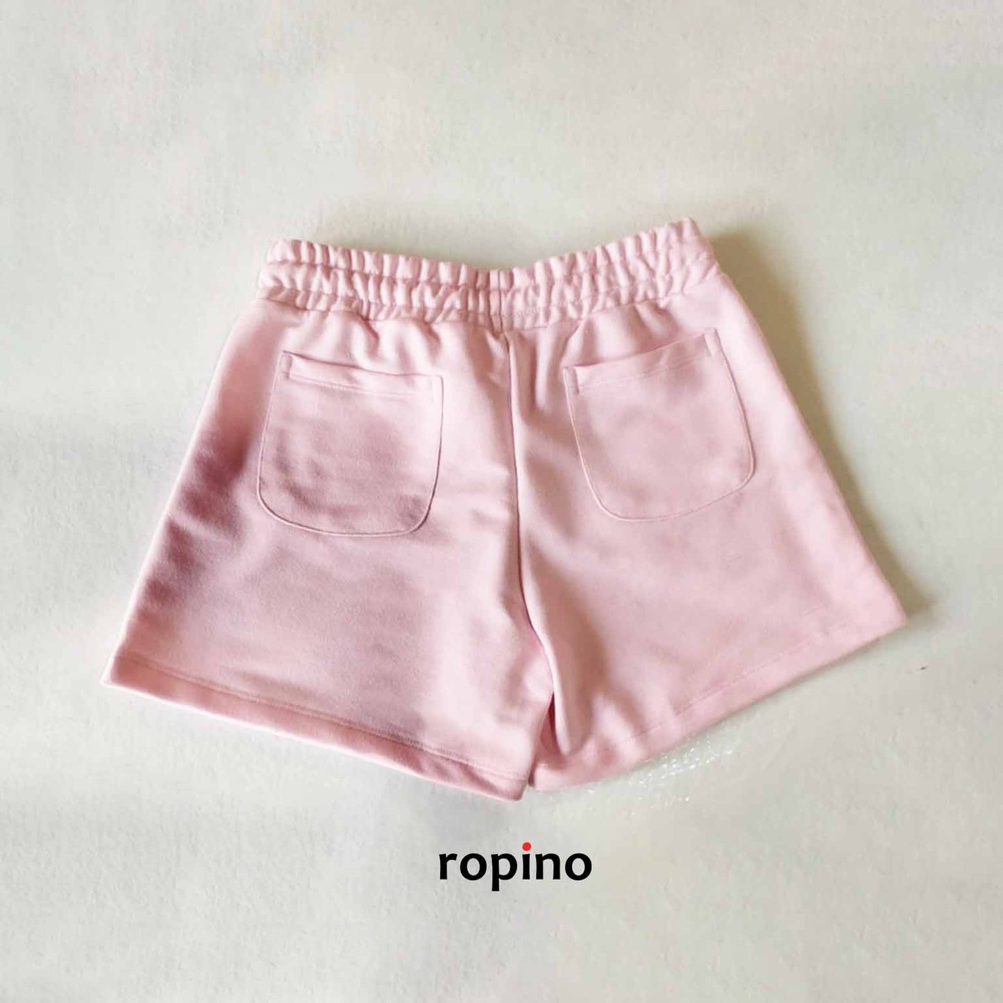 Short de Moletón con bolsillos traseros. Rosa y Verde Esmeralda Talle P & M