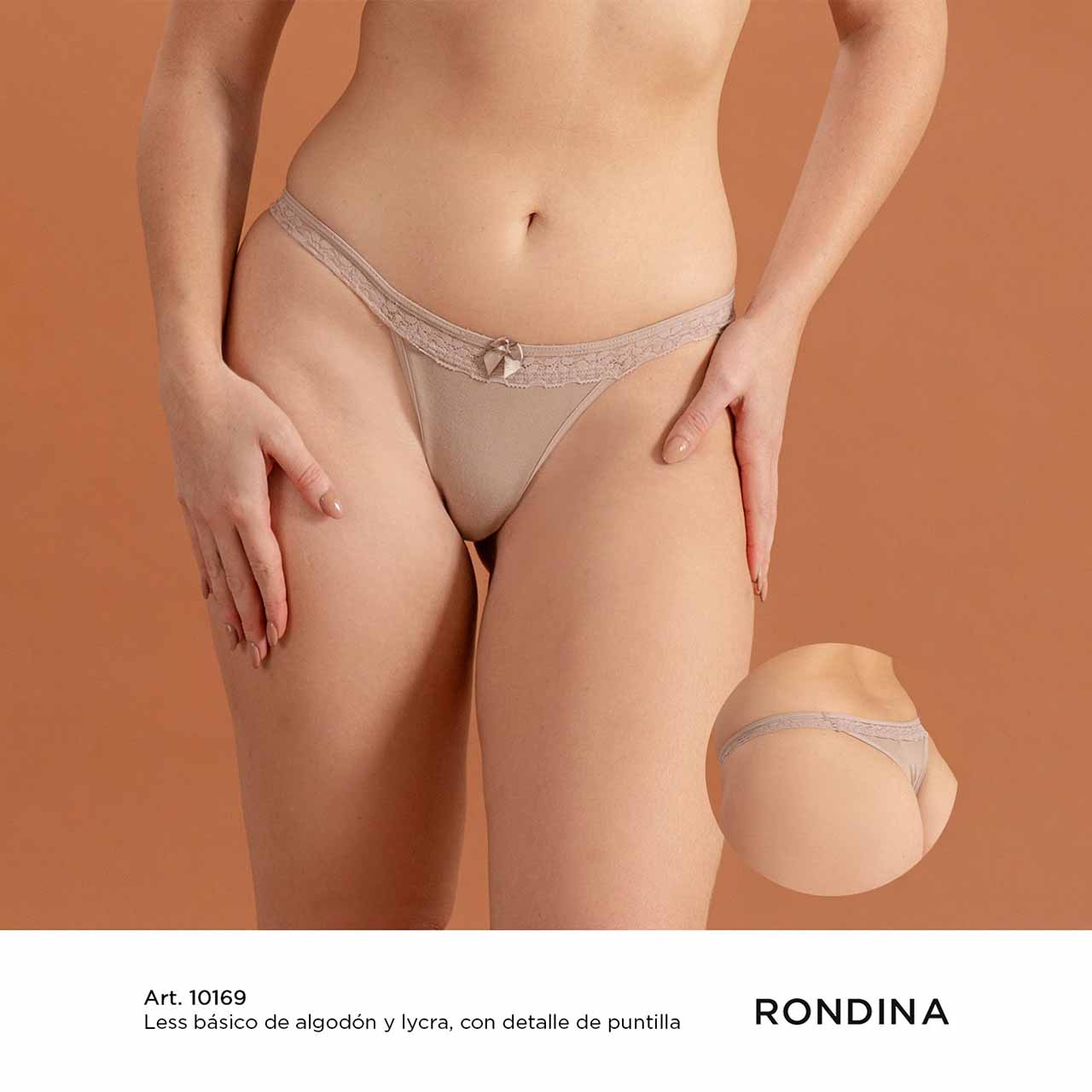 *Pack* Less de algodón y lycra con detalle de puntilla - 3 unidades
