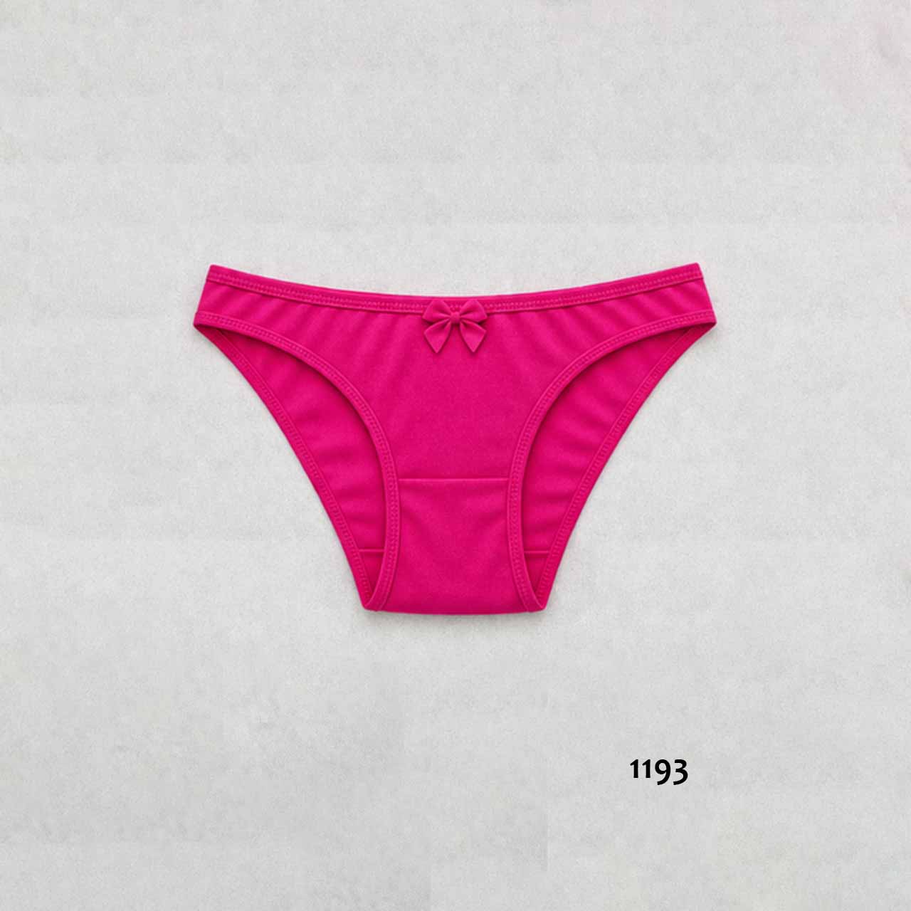 1193 - Bikini de algodón y lycra - Fucsia - Talle P
