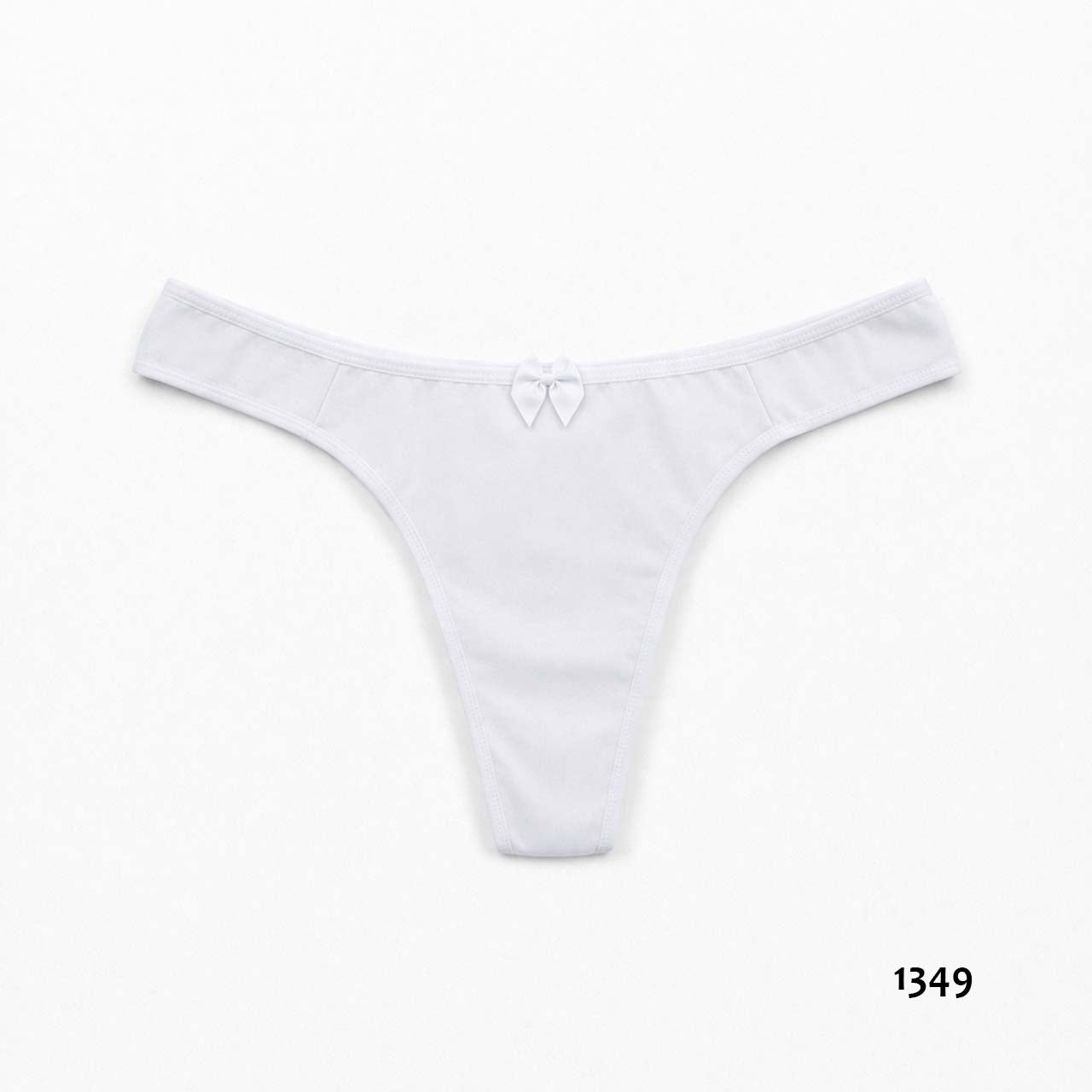 1349 - Less de algodón y lycra - Color Blanco - Talle M