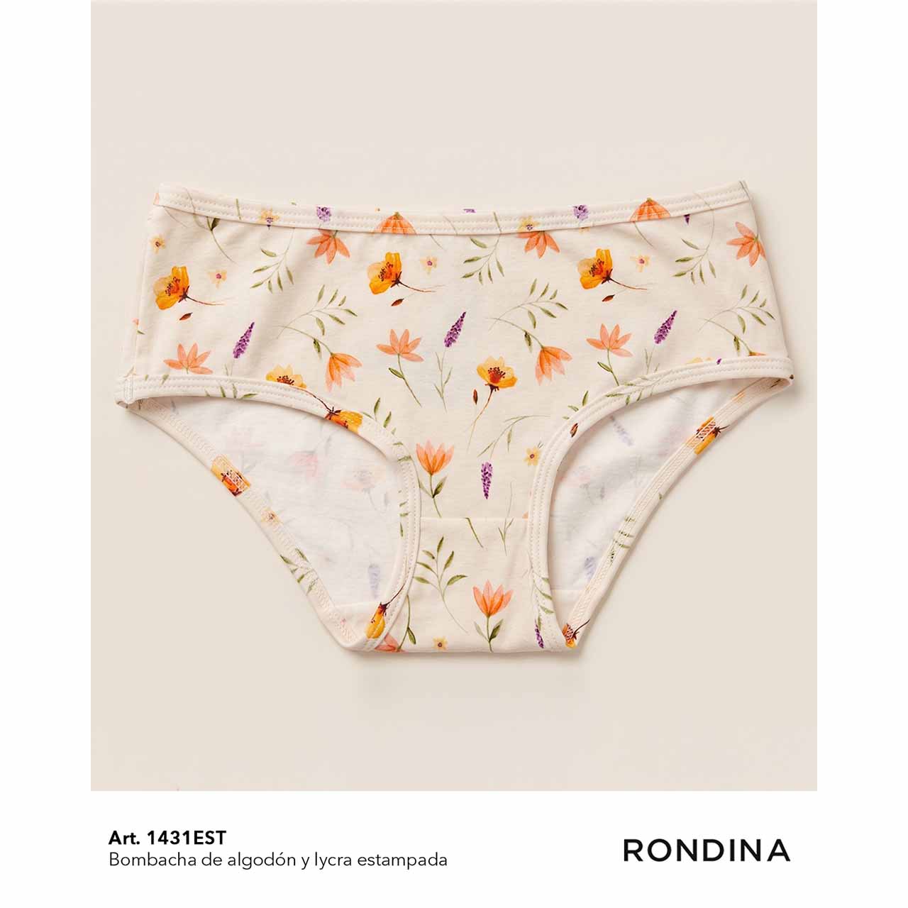 BP - 1431 - Bombacha de algodón y lycra estampado