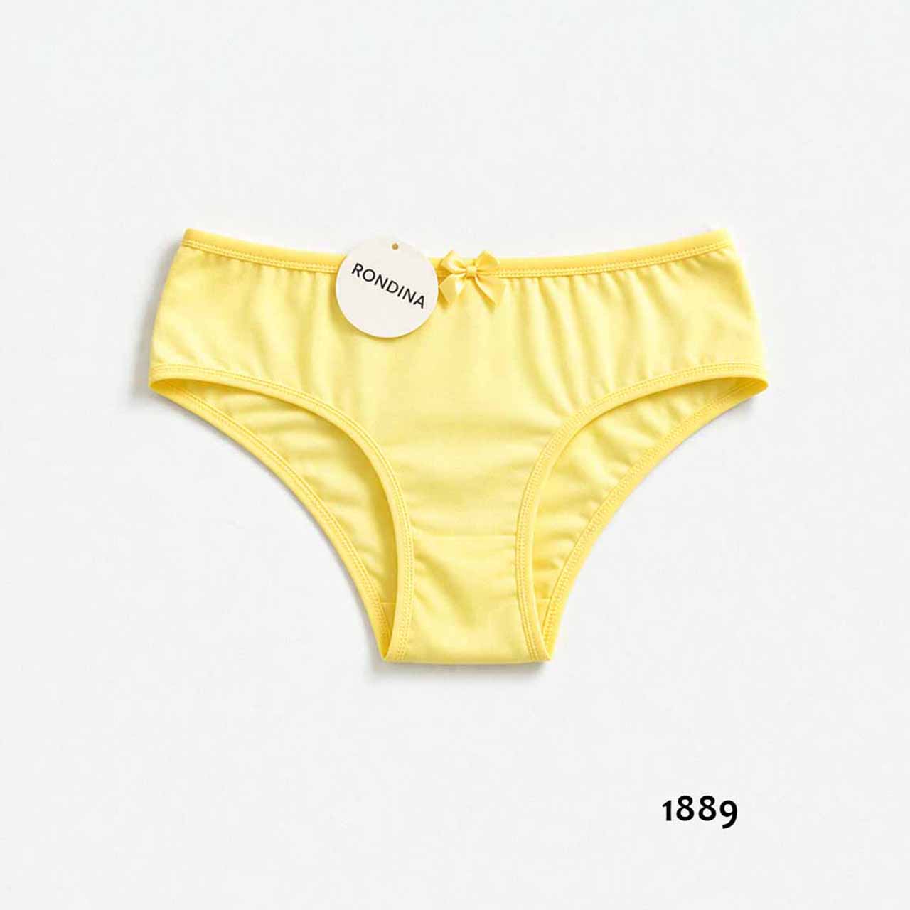 1889 - Culotte de algodón y lycra - Amarillo - Talle P