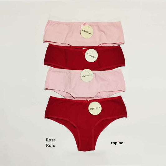 *Pack* 4 Culottes de algodón y lycra - Varios Colores