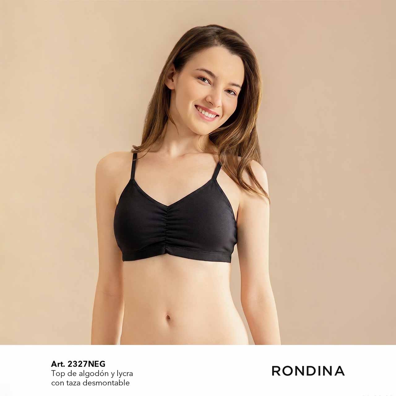 BP - 2327 - Top de algodón y lycra para principiantes con taza desmontable