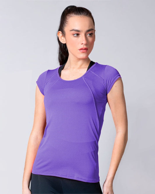 Remera de microfibra dry - Lavanda Oscuro - Talle P