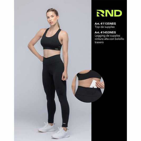 BP - 41453 - Legging de supplex cintura alta con bolsillo trasero