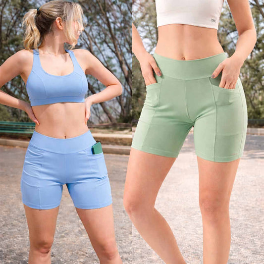 Ciclista Corto de Supplex con Bolsillos - Varios Colores