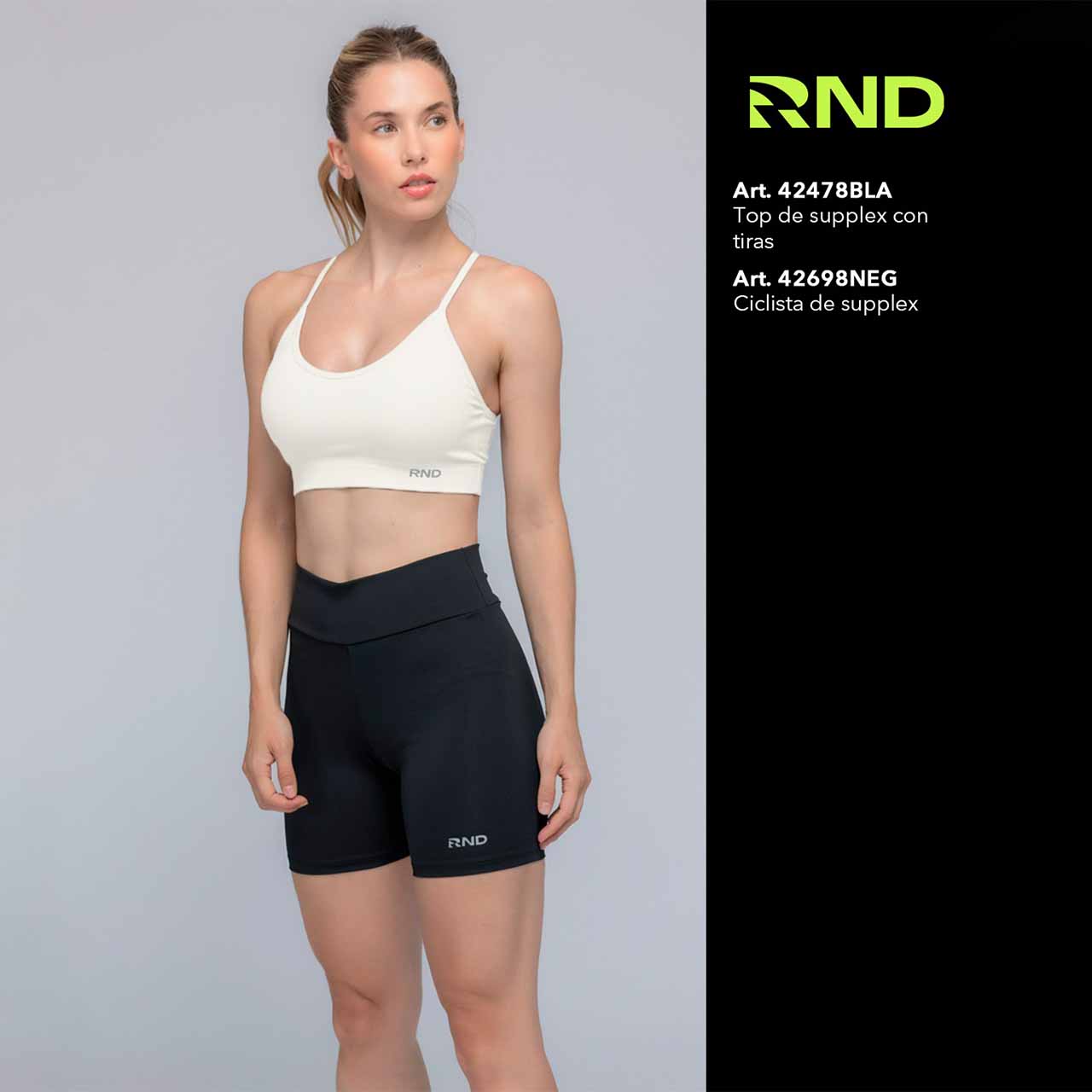 BP - 42478 - Top de supplex con tiras