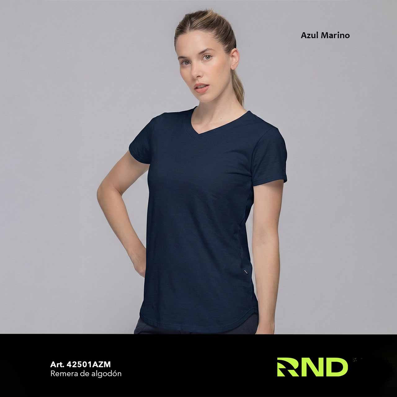 BP - 42501 - Remera de algodón. Cuello V