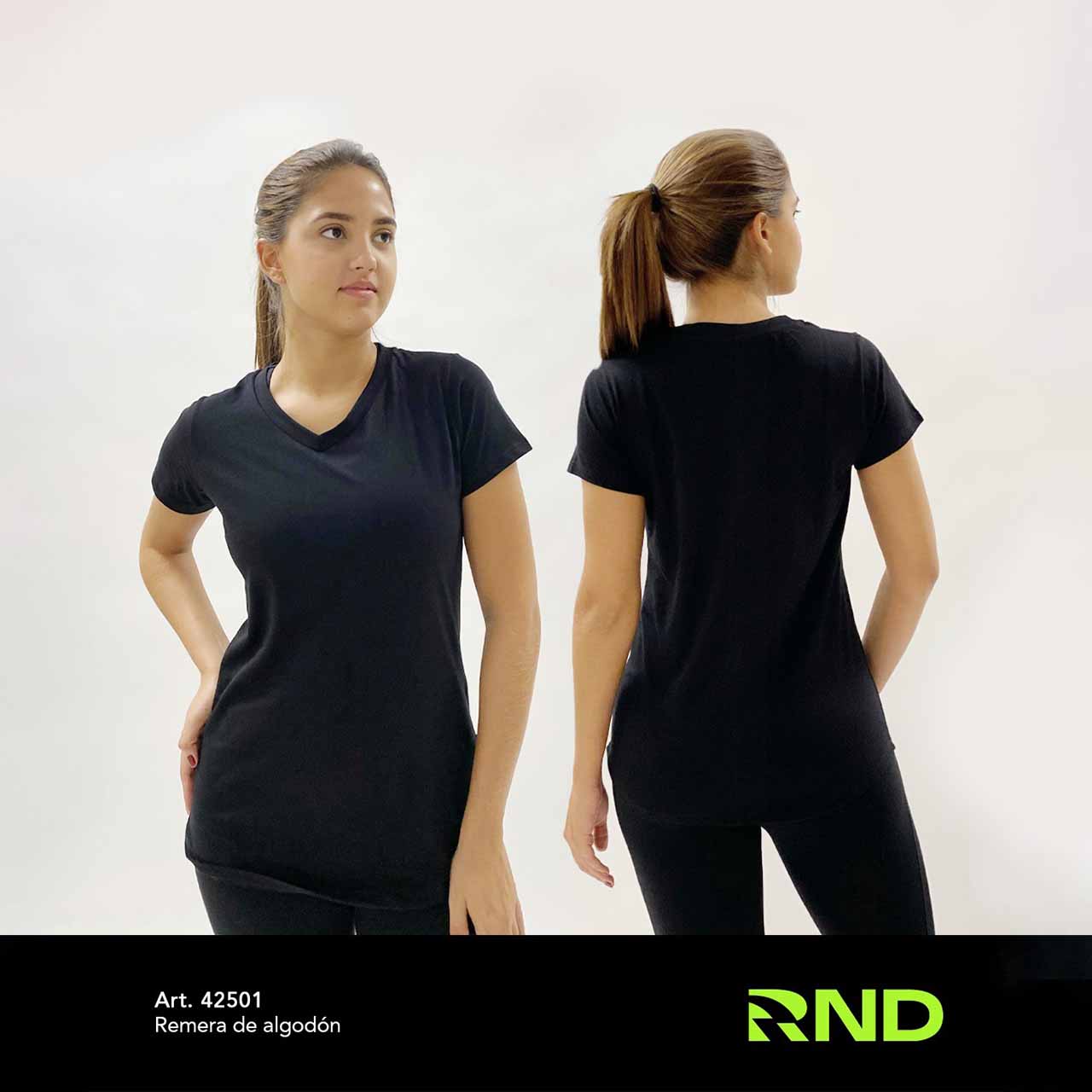 BP - 42501 - Remera de algodón. Cuello V