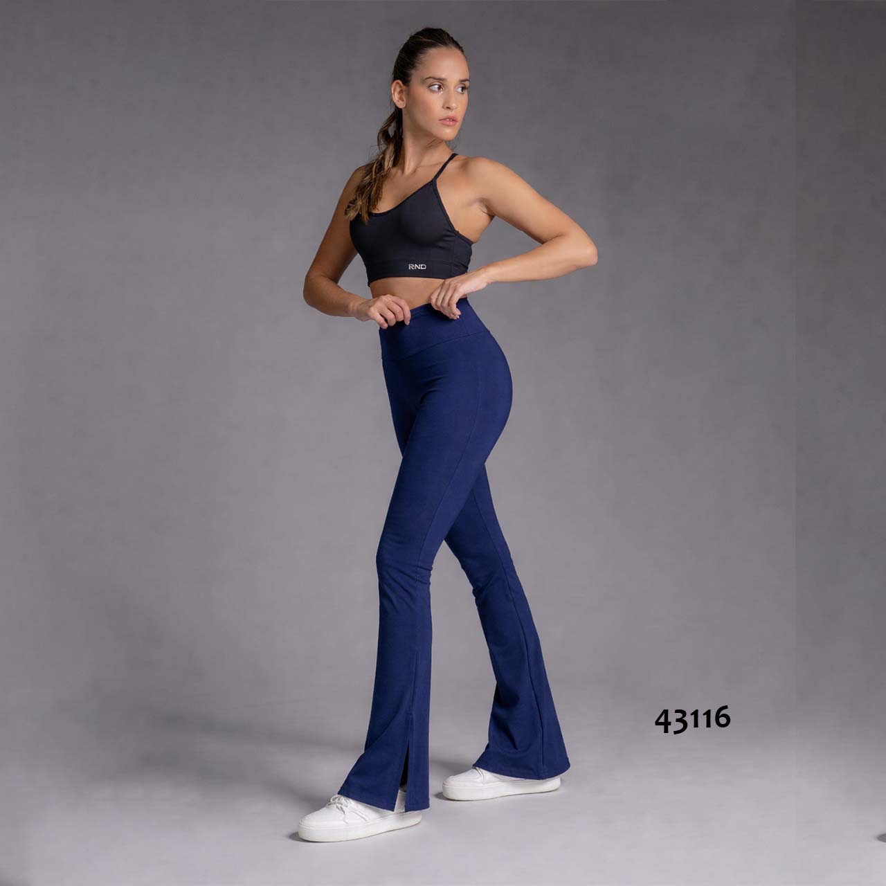 BP - 43116 - Calza oxford de supplex con tajo