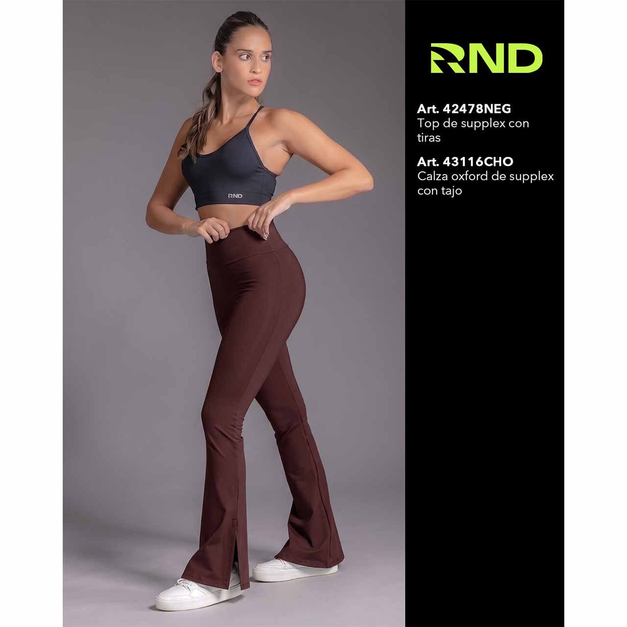 SD - 43116 - Calza oxford de supplex con tajo