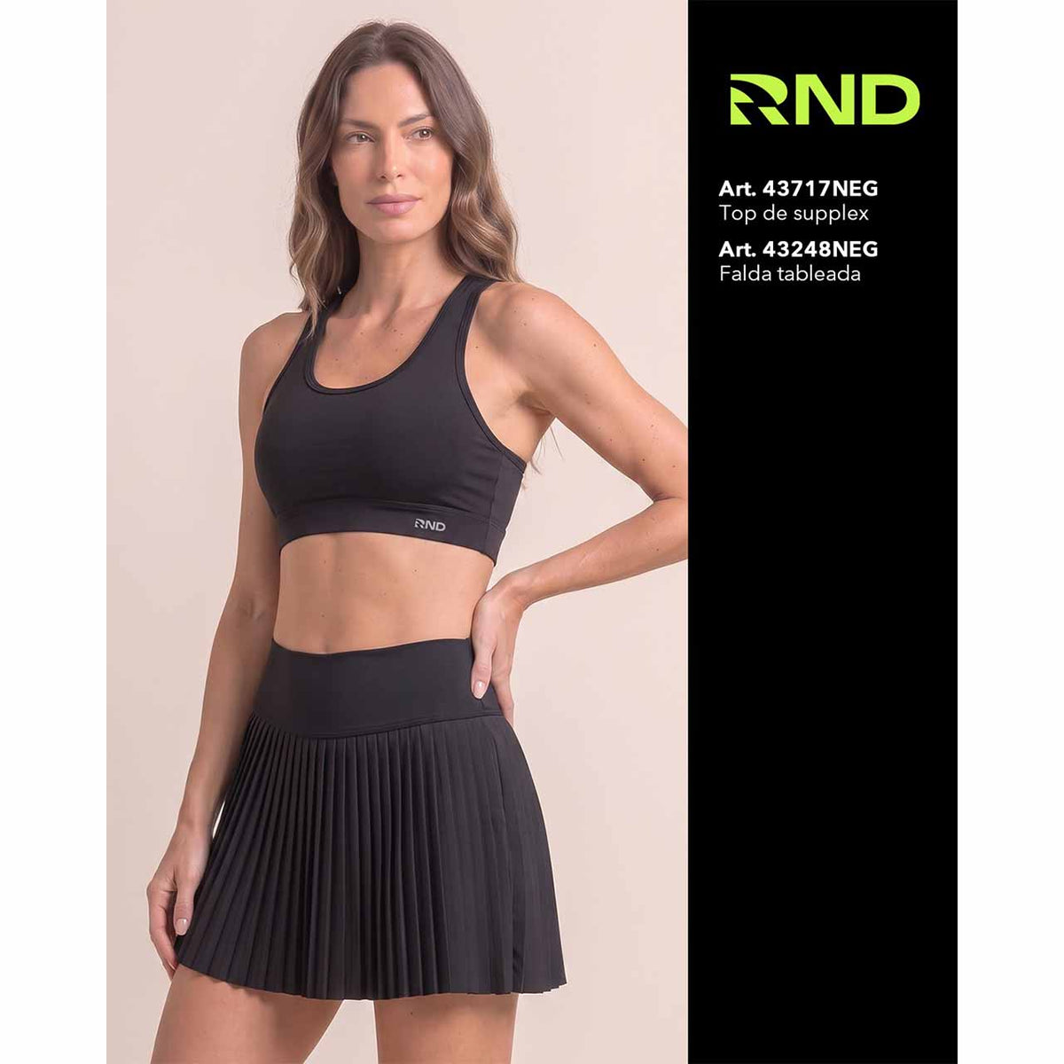 BP - 43248 - Falda tableada con ciclista