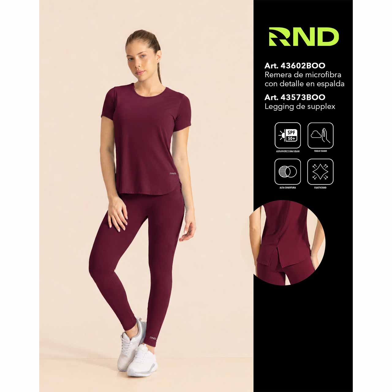 BP - 43602 - Remera de microfibra con detalle en la espalda - Colección