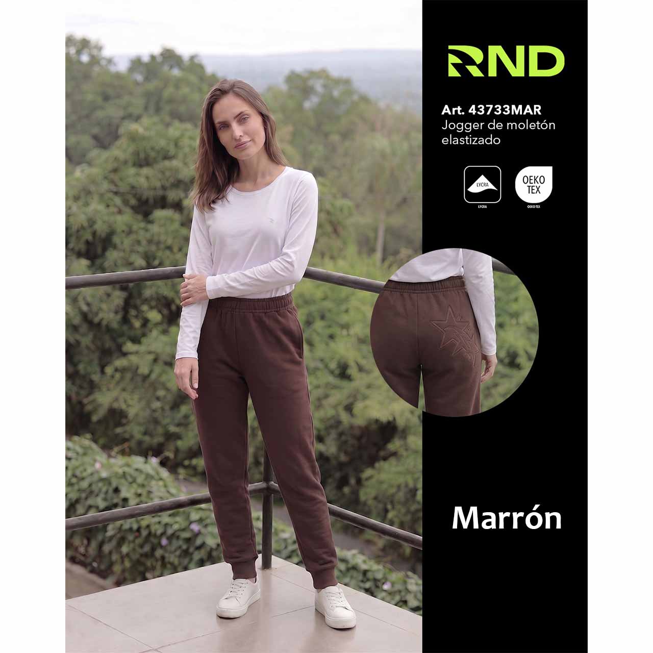 BP - 43733 - Jogger de moletón elastizado