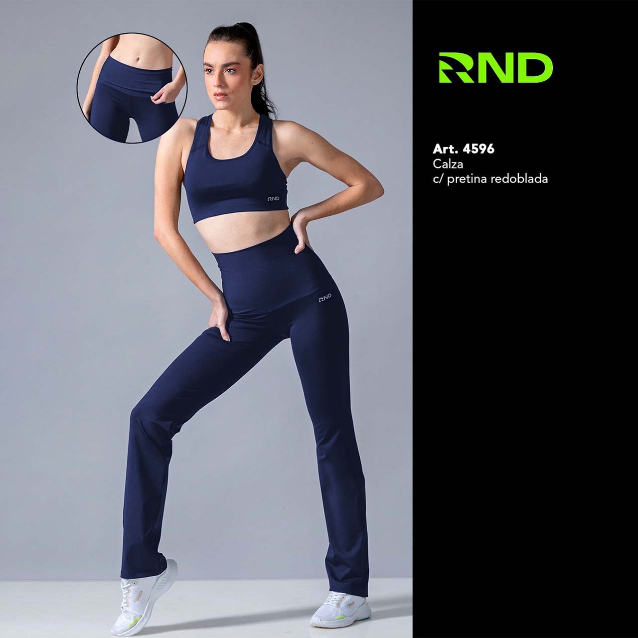 BP - 4596 - Legging de Supplex con pretina redoblada