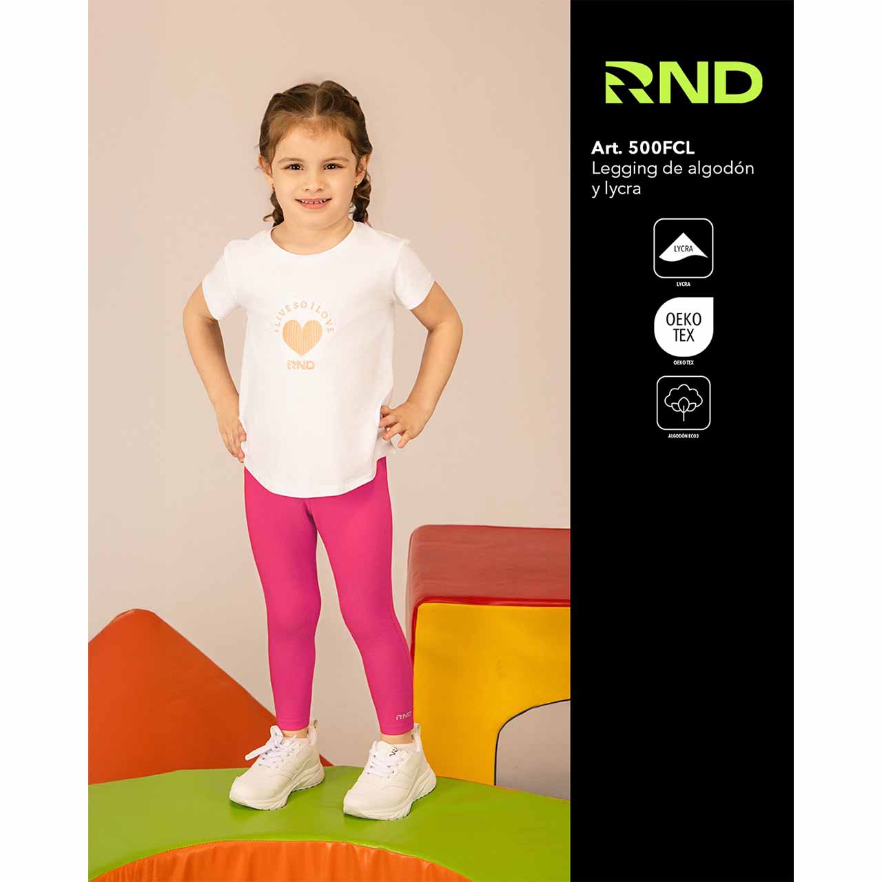 BP - 500 - Legging de algodón y lycra - Kids