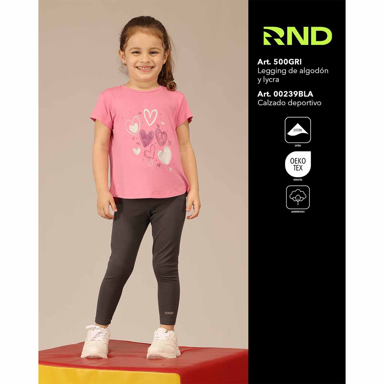 BP - 500 - Legging de algodón y lycra - Kids