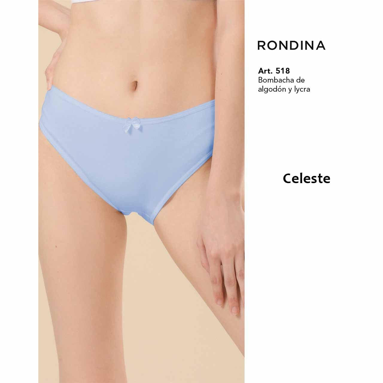 BP - 518 - Pack x3 - Bombacha de algodón y lycra - Paquete 3 unidades