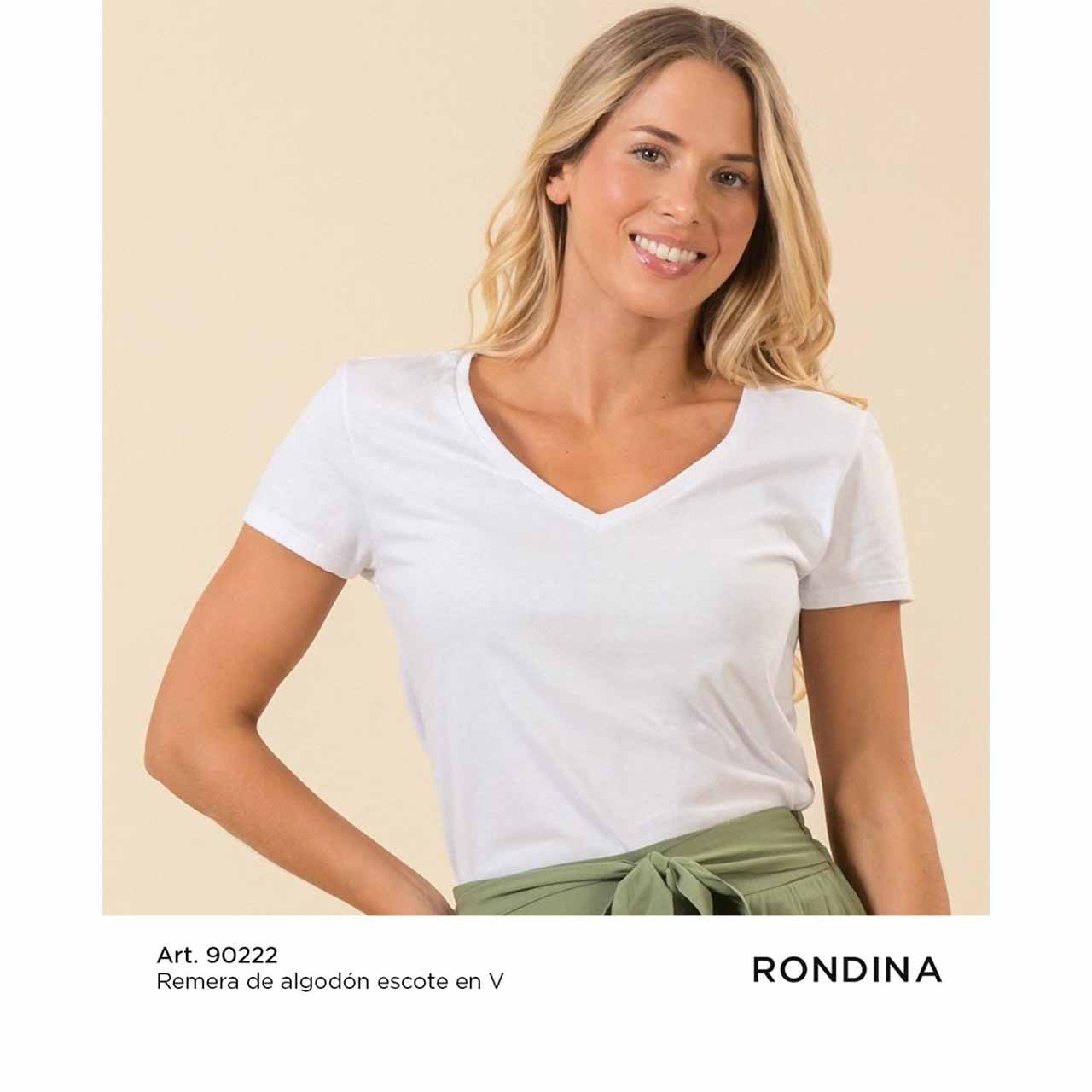 BP - 90222 - Remera de algodón con escote V