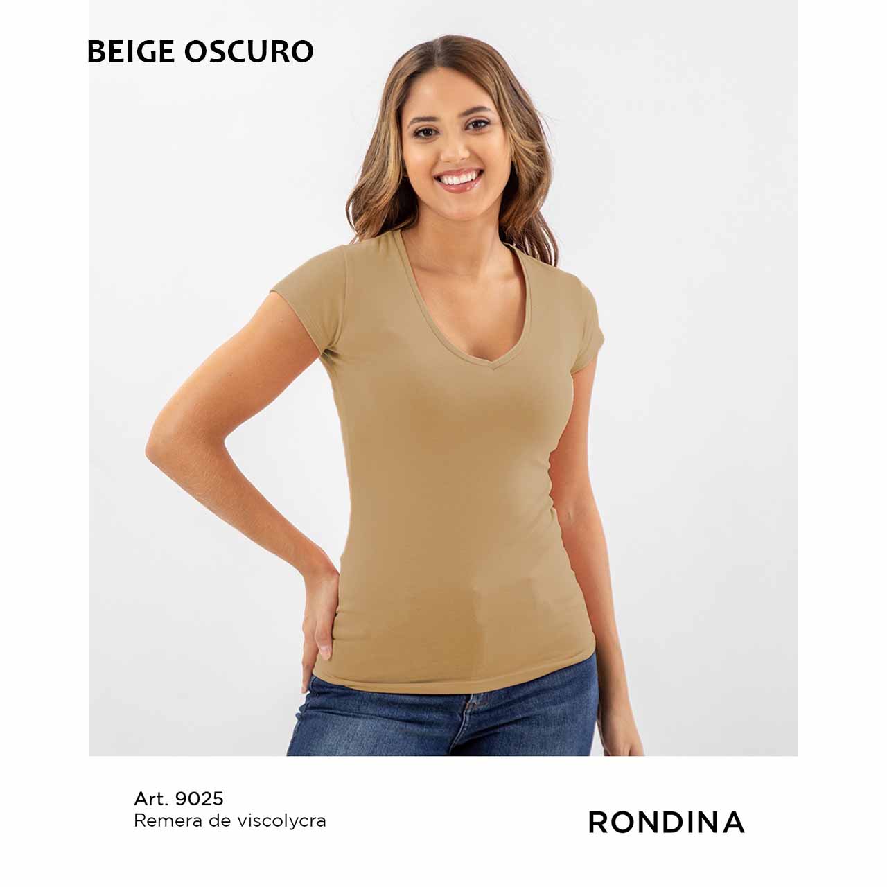 BP - 9025 - Remera básica de algodón y lycra
