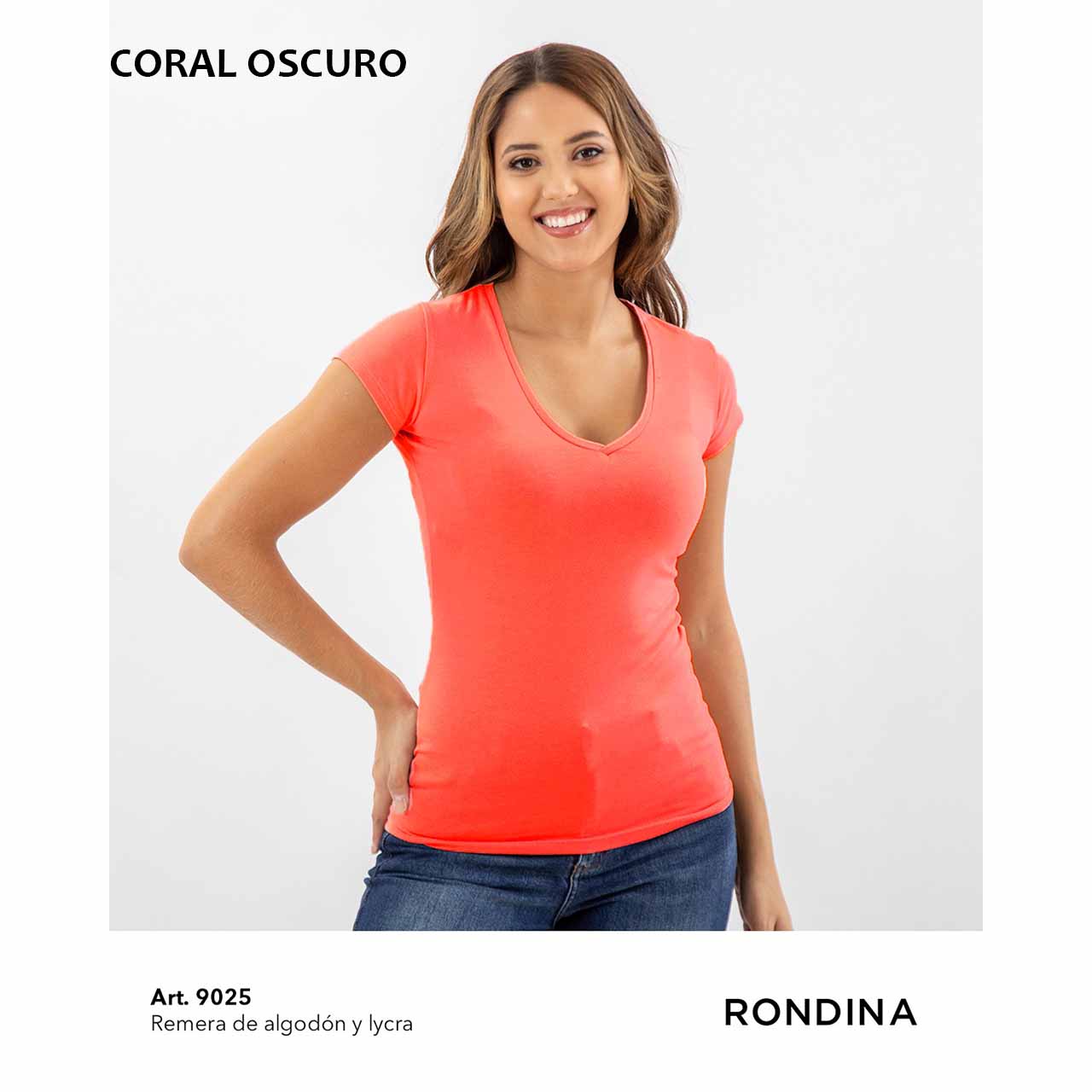 BP - 9025 - Remera básica de algodón y lycra
