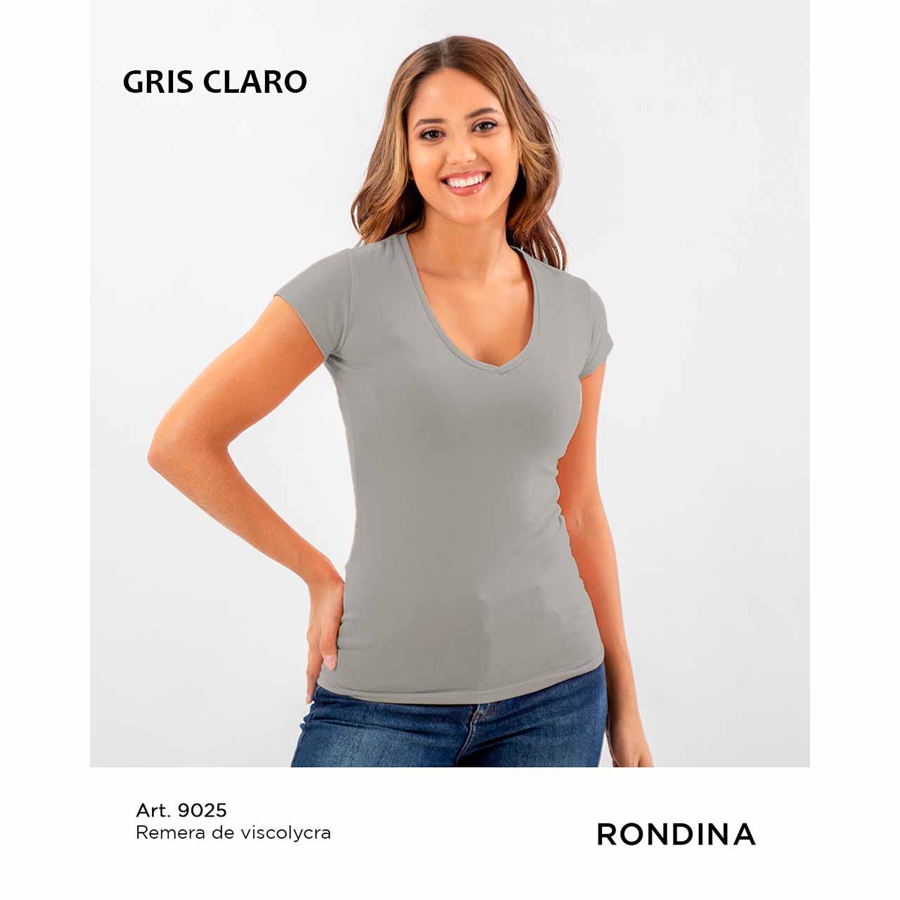 BP - 9025 - Remera básica de algodón y lycra