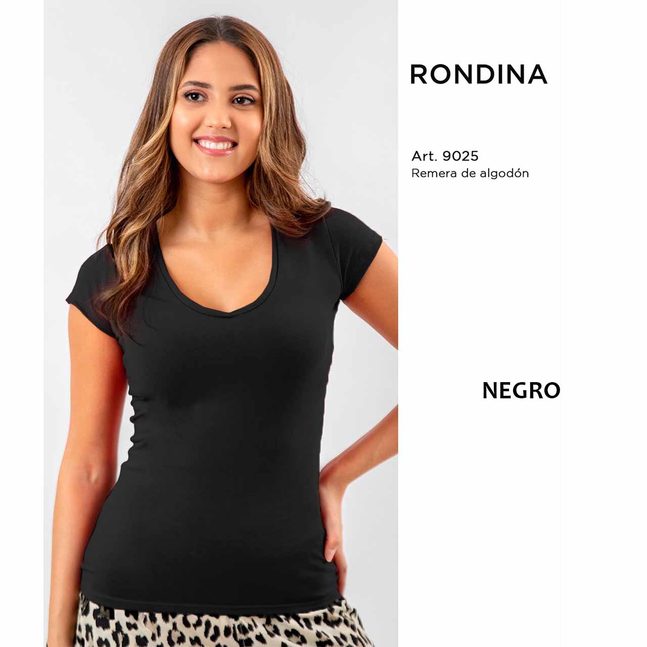BP - 9025 - Remera básica de algodón y lycra