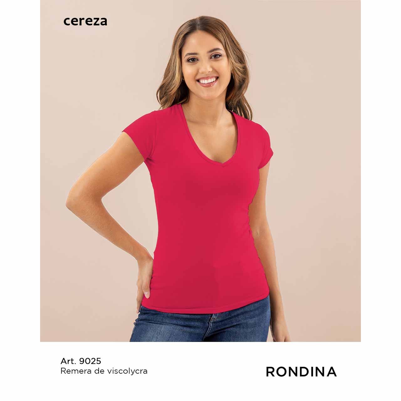 BP - 9025 - Remera básica de algodón y lycra