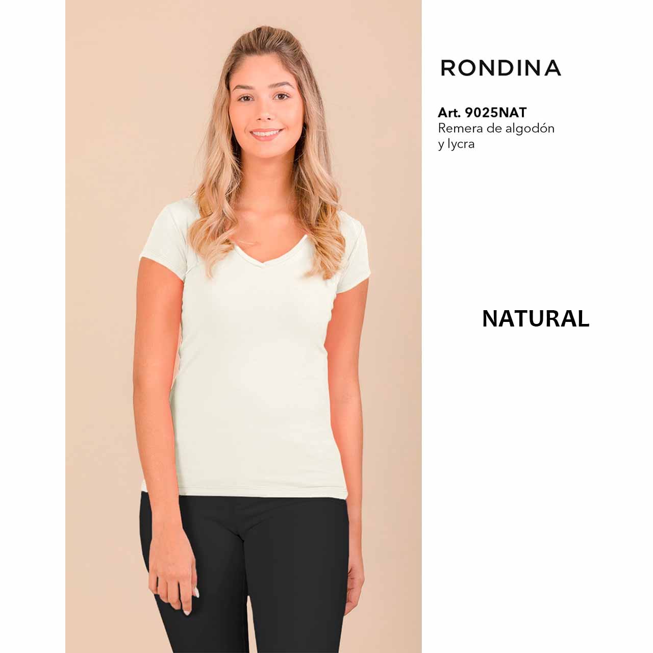 BP - 9025 - Remera básica de algodón y lycra