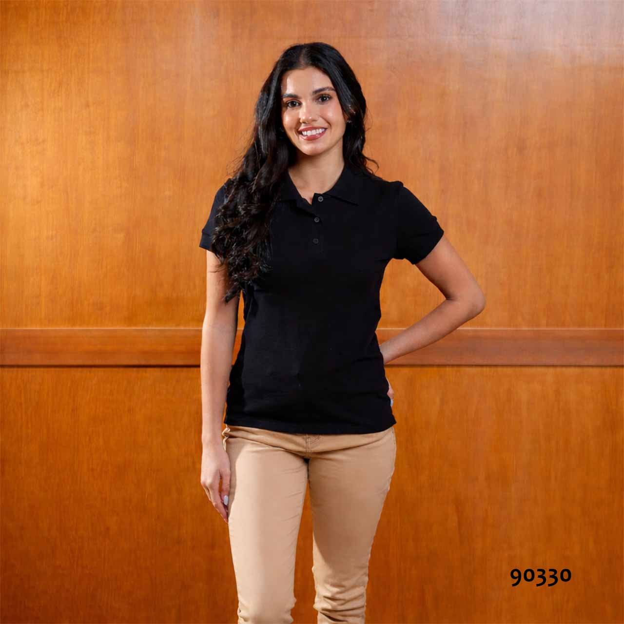 BP - 90330 - Remera de algodón con cuello de piquet