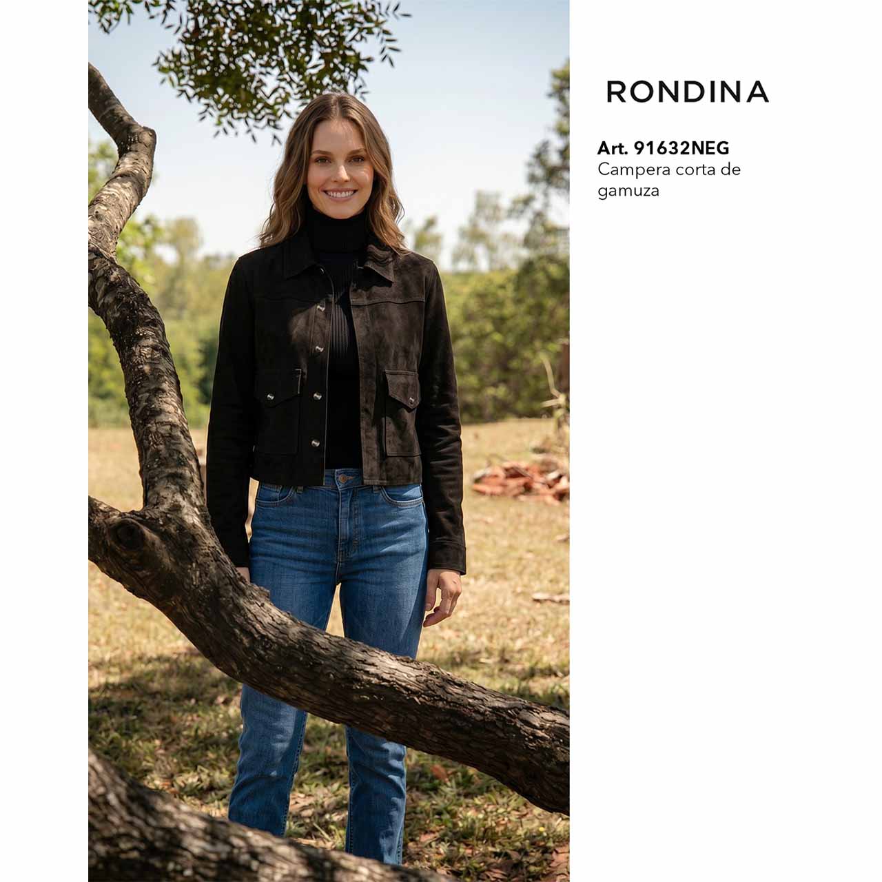 BP - 91632 - Campera corta de gamuza