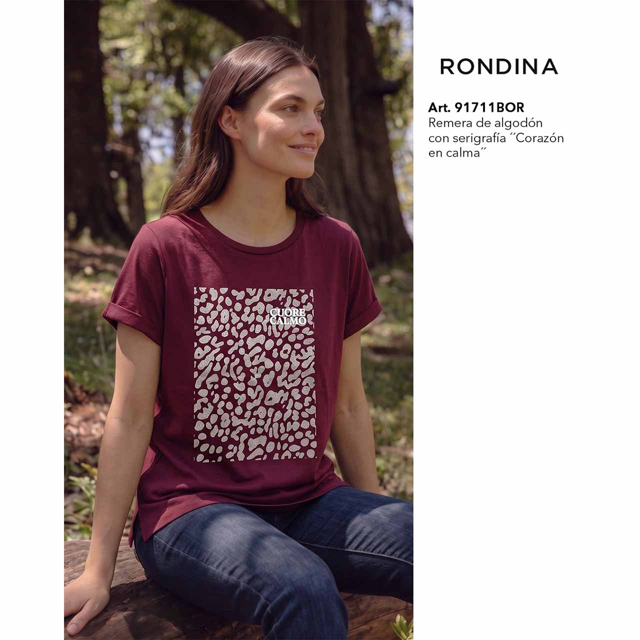 BP - 91711 - Remera de algodón con serigrafía