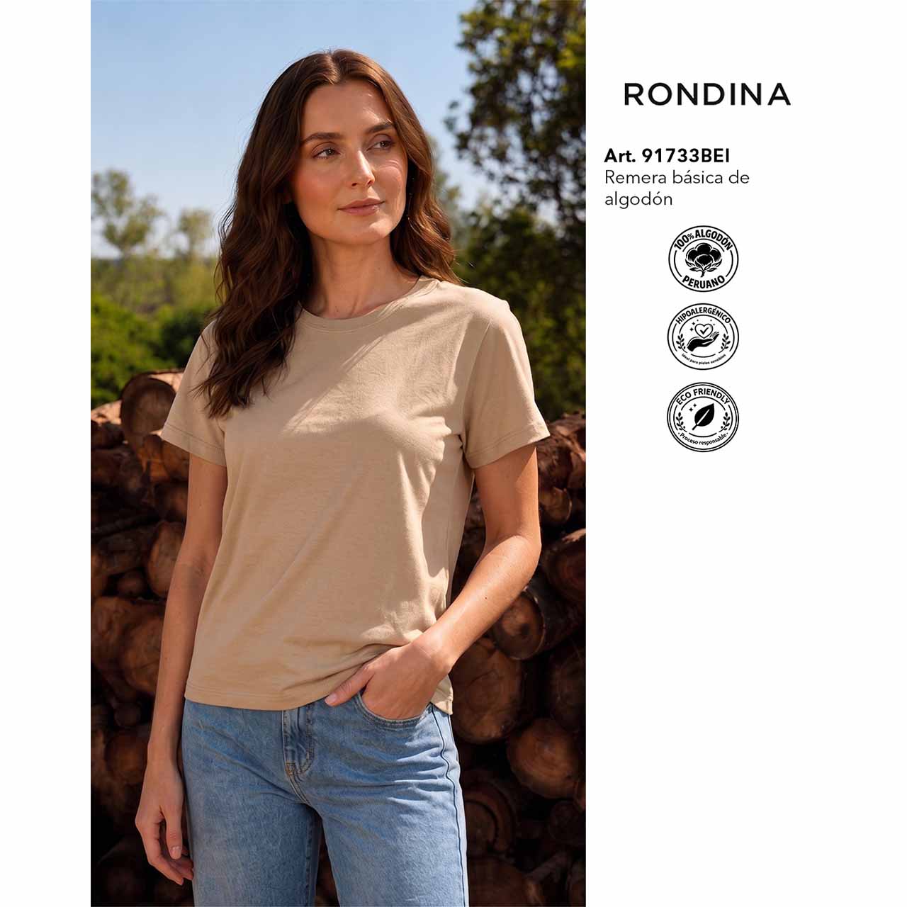 BP - 91733 - Remera básica de algodón