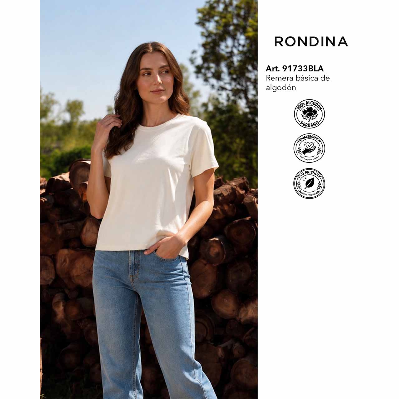 BP - 91733 - Remera básica de algodón