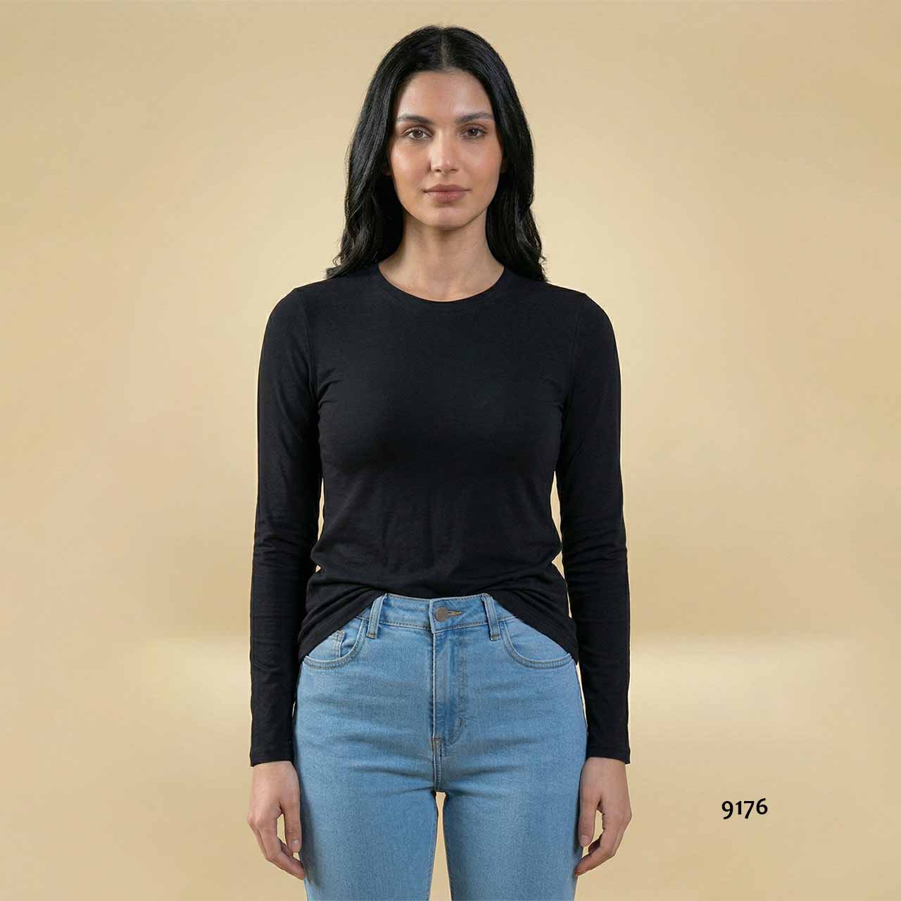 BP - 9176 - Remera mangas largas de algodón y lycra