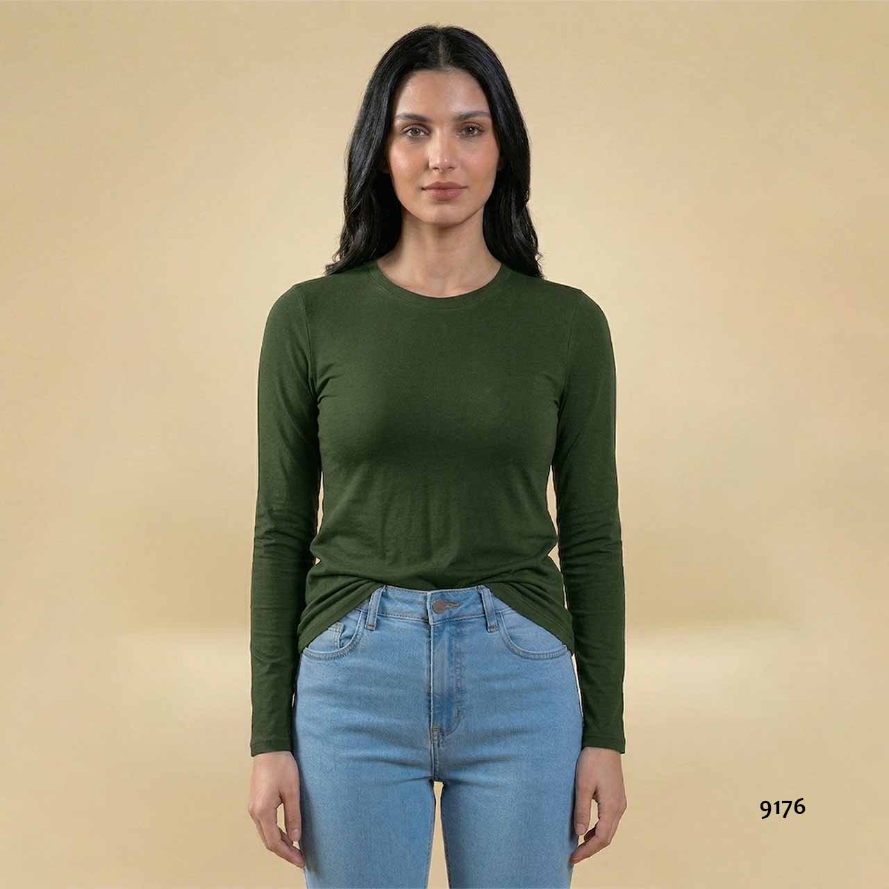 BP - 9176 - Remera mangas largas de algodón y lycra
